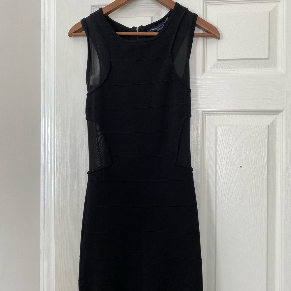 French connection sexy dress bandage fit black